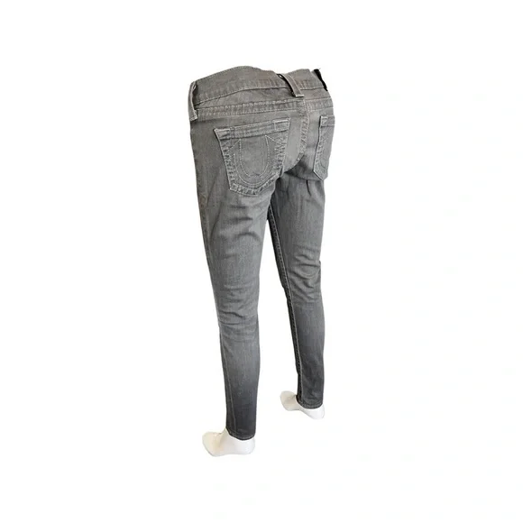 True Religion Grey Skinny Jeans Sz 27 - Picture 4 of 8